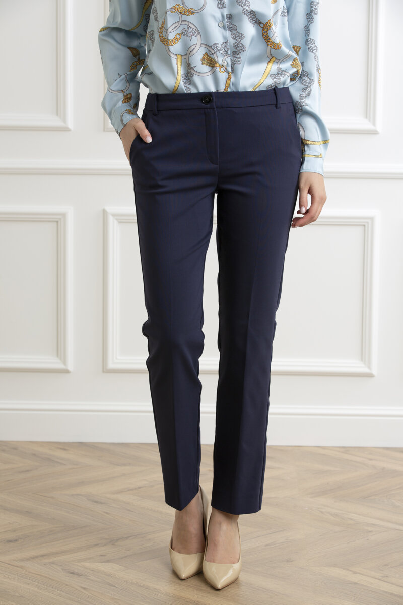 EMME MARELLA-PANTALONE-EMVALENZA BLU