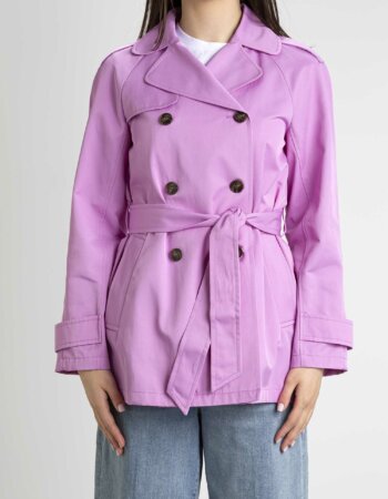 EMME MARELLA-TRENCH IMPERMEABILE-EMWEST ROSA