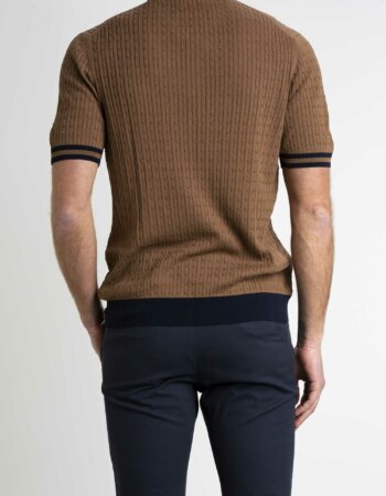 GRAN SASSO-MAGLIA M/M BICOLOR-GR5711320625 BRUCIATO