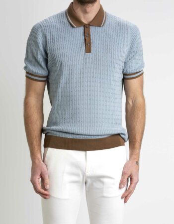 GRAN SASSO-MAGLIA M/M BICOLOR-GR5711320625 GRIGIO