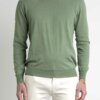 HOSIO-MAGLIA GIROCOLLO COTONE-HO100M01P3 SALVIA