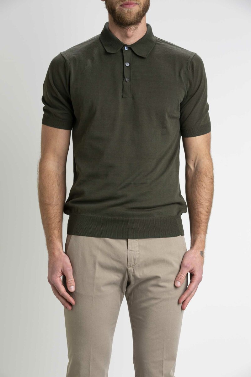 HOSIO-POLO MM FINEZZA 18-HO23100M11 VERDE