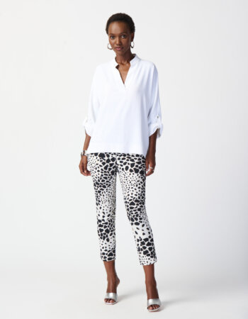 JOSEPH RIBKOFF-TOP SQUADRATO CON MANICHE DOLMAN-JOS241039 BIANCO