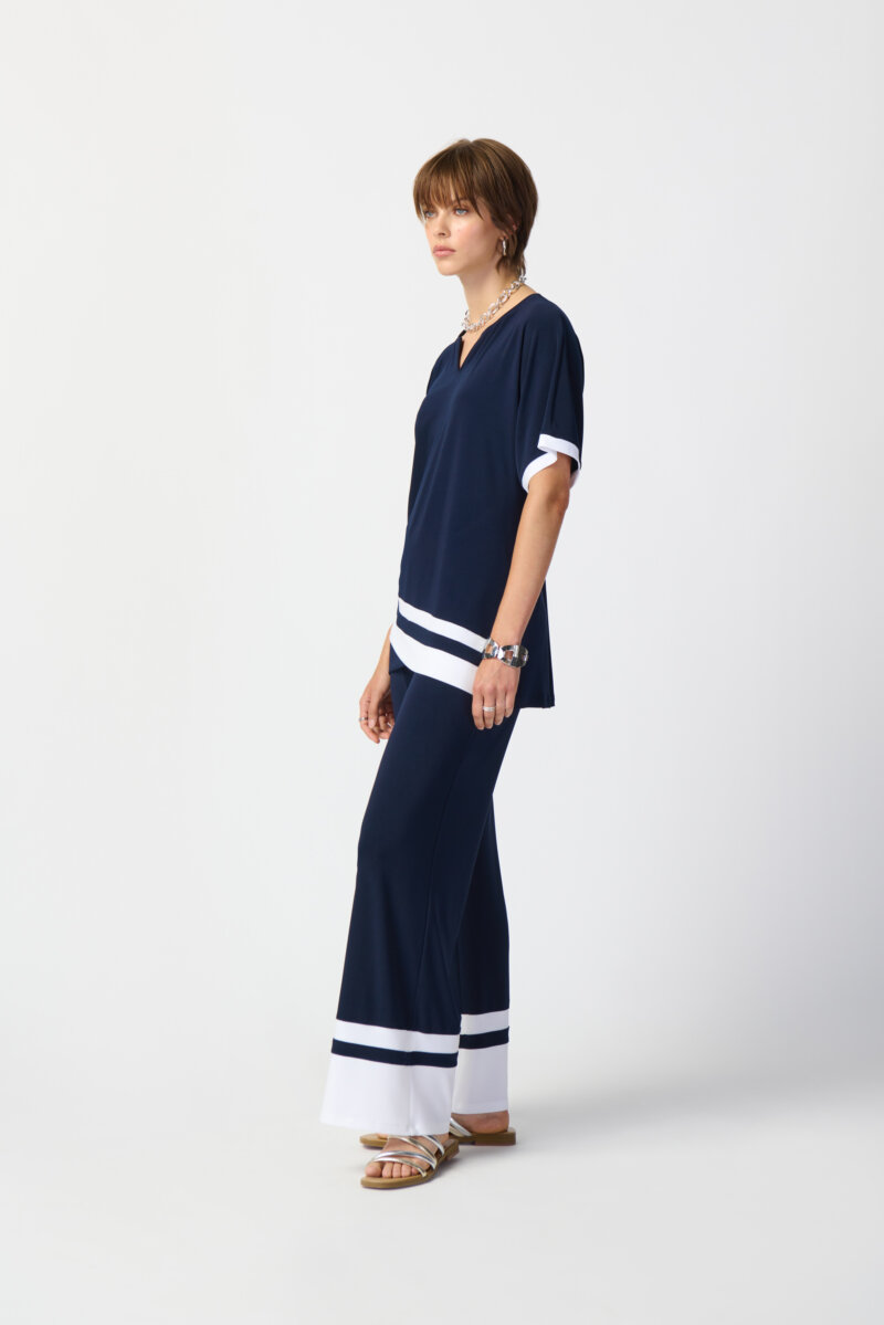 JOSEPH RIBKOFF-PANTALONE CON BALZA-JOS241292 BLUVANILLA