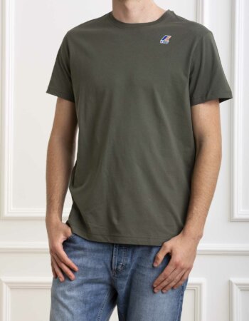 K-WAY-T-SHIRT LE VRAI EDOUARD-KWK007JE0P4 GREEN