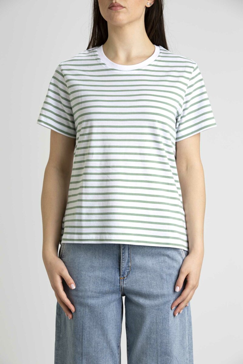 K-WAY-T-SHIRT AMALIA STRIPES-KWK7115LW WHITE L