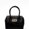 LA CARRIE-BORSA LOGOS SMART MINI BAG LEATHER-LC131PAZ390LEA BLACK