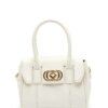 LA CARRIE-BORSA LOGOS SMART MINI BAG LEATHER-LC131PAZ390LEA WHITE
