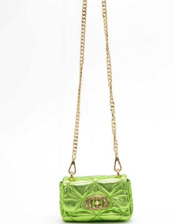 LA CARRIE-BORSA SHINY MINI LAMINATED-LC131PBX333LAM GREEN