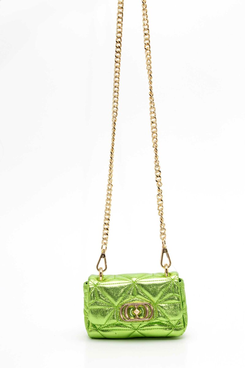 LA CARRIE-BORSA SHINY MINI LAMINATED-LC131PBX333LAM GREEN TU