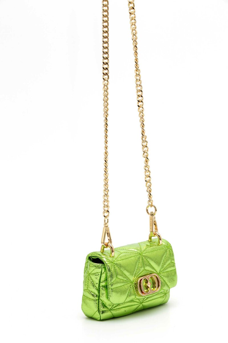 LA CARRIE-BORSA SHINY MINI LAMINATED-LC131PBX333LAM GREEN