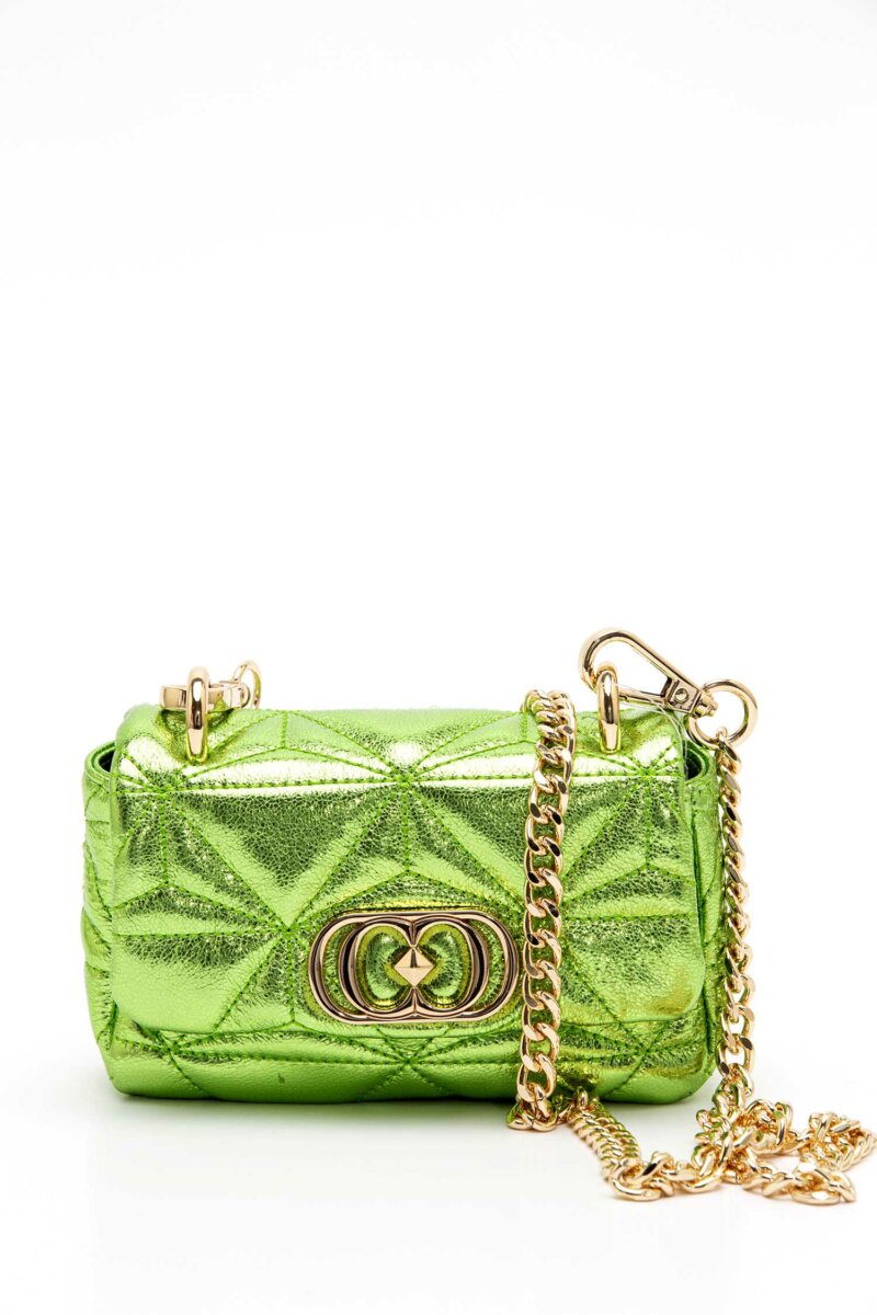 LA CARRIE-BORSA SHINY MINI LAMINATED-LC131PBX333LAM GREEN