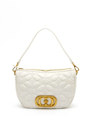 LA CARRIE-BORSA STICH SPUN LOLLO MED-LC131PCA190LEA WHITE