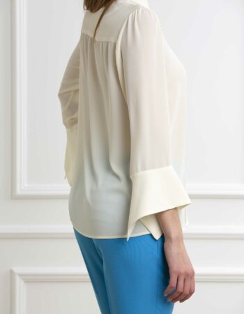 LIU JO-CAMICIA C/POLSO APERTO-LJCA4334TS055 WHITE