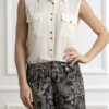 LIU JO-CAMICIA SM C/TASCHE-LJCA4428TS055 WHITE