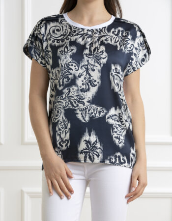 LIU JO-T/SHIRT MODA MC-LJMA4116J7821 BIANCO