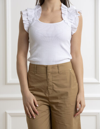 LIU JO-T/SHIRT MODA MC-LJMA4328J4711 BIANCO