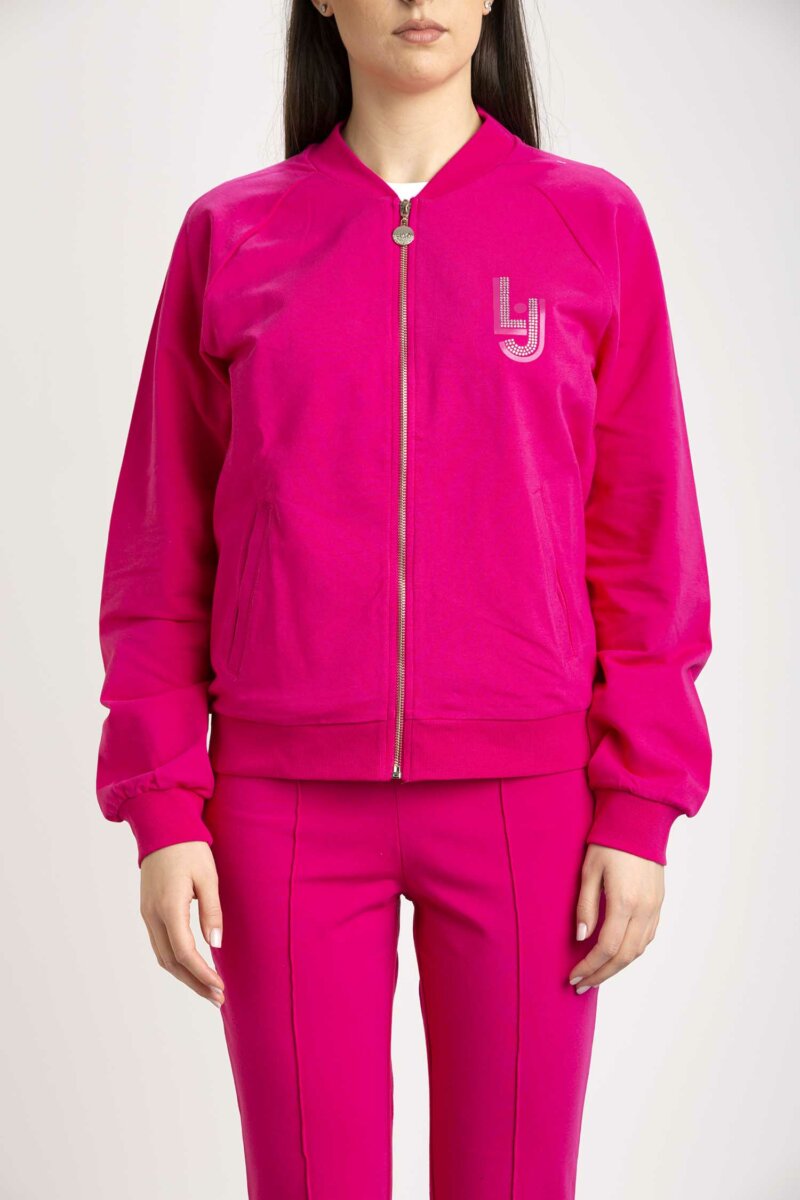 LIU JO-ECS FELPA APERTA-LJTA3143F0090 PINK S