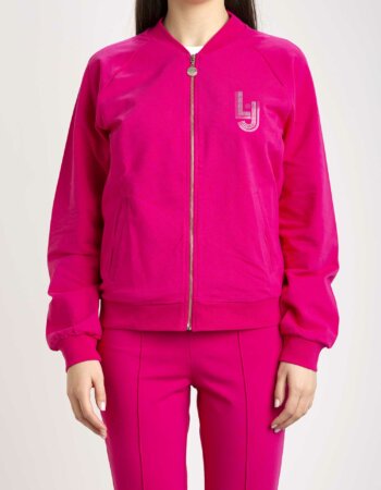 LIU JO-ECS FELPA APERTA-LJTA3143F0090 PINK