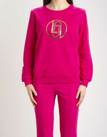 LIU JO-ECS FELPA CHIUSA-LJTA3144F0090 PINK