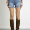 LIU JO-ECS SHORT BORCHIE H.W.-LJUA3105DS024 DENIM