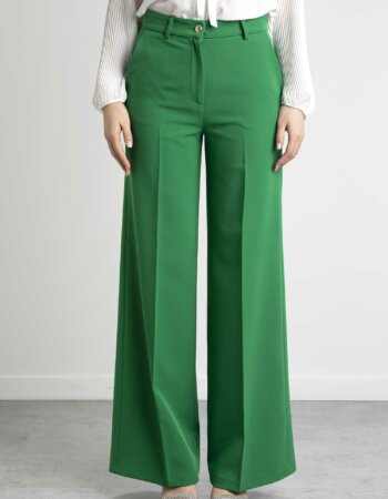 LIU JO-PANT PALAZZO HW-LJWA3435T7896 GREEN