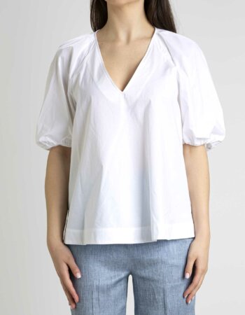 MARELLA-BLUSA IN COTONE-MAARIANO11 BIANCO