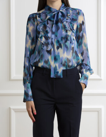 MARELLA-CAMICIA CON FIOCCO-MABACON LAVANDA