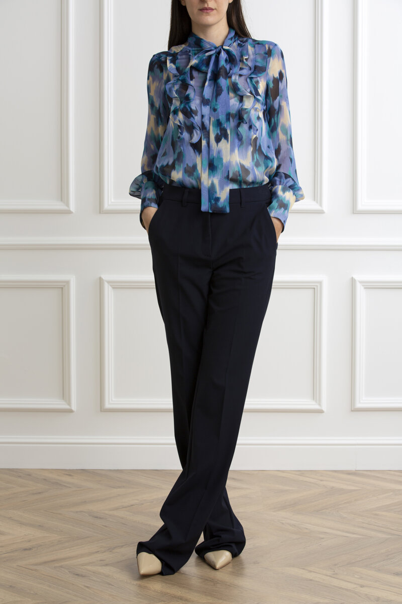 MARELLA-CAMICIA CON FIOCCO-MABACON LAVANDA