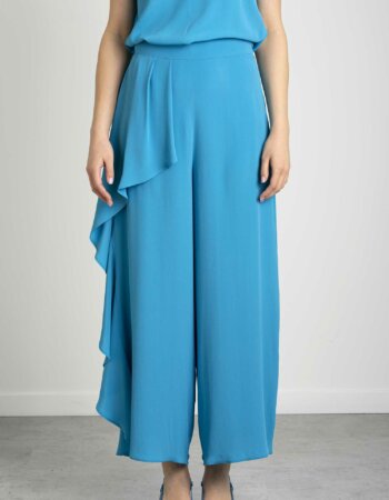 MARELLA-PANTALONE CON VOLANT-MACIRCOLO TURCHESE