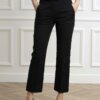 MARELLA-PANTALONE IN RASO DI COTONE-MAEDITTO NERO