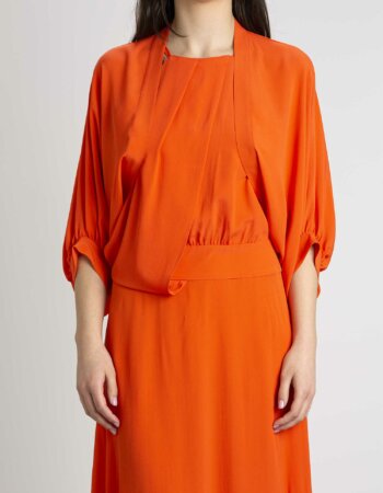 MARELLA-CASACCA CREPE DE CHINE-MAJACOPO ARANCIO
