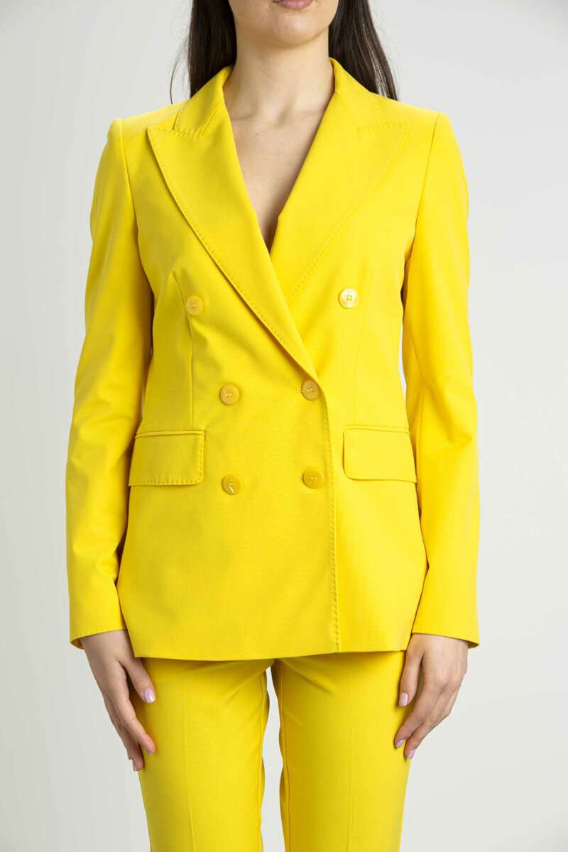 MARELLA-GIACCA DOPPIOPETTO-MAOPALINE GIALLO