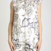 MARELLA-TOP IN CHIFFON-MAROTOLO PANNA