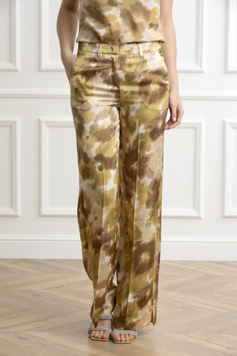 MARELLA-PANTALONE PALAZZO-MASALE NATURALE 40