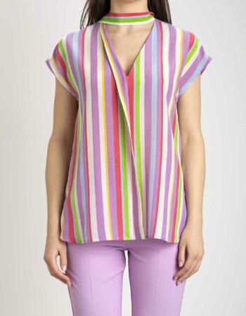 MARELLA-CAMICIA MEZZA MANICA-MAZITA LILLA