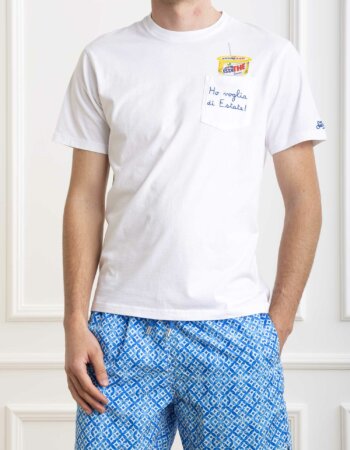 MC2 SAINT BARTH-T-SHIRT AUSTIN ESTATHE-MC2AUS000102688F BIANCO