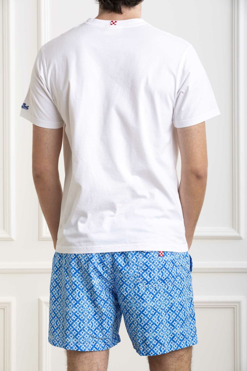 MC2 SAINT BARTH-T-SHIRT AUSTIN ESTATHE-MC2AUS000102688F BIANCO