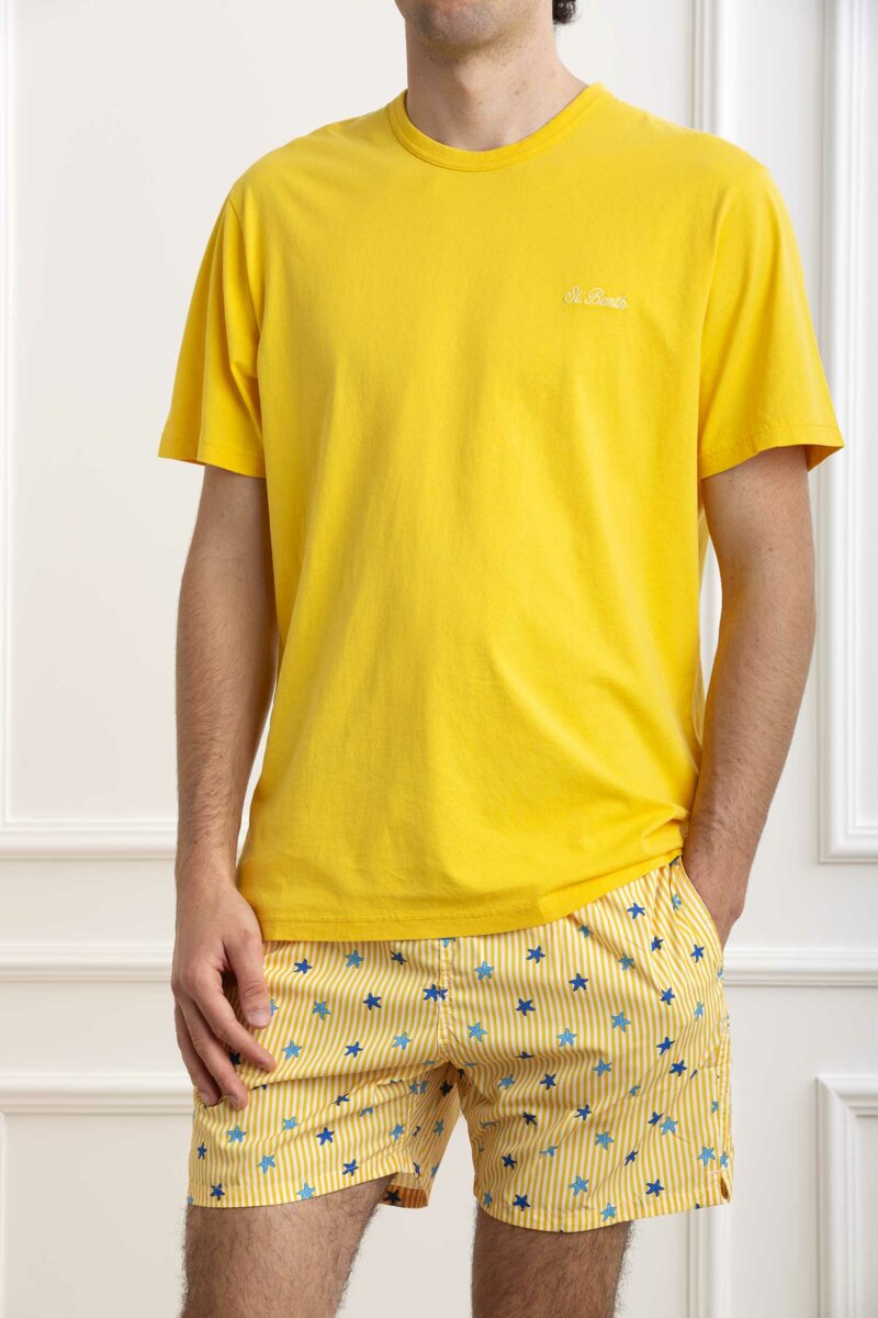 MC2 SAINT BARTH-T-SHIRT DOVER-MC2DOV0001 GIALLO