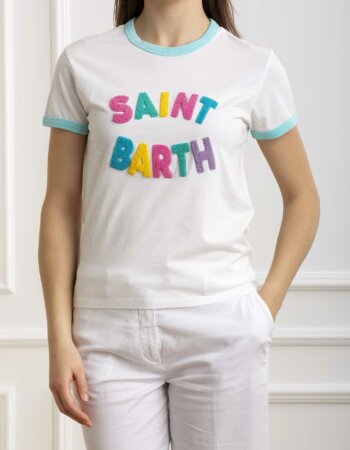 MC2 SAINT BARTH-T-SHIRT EMILIE STRING-MC2EMI000305263F BIANCO