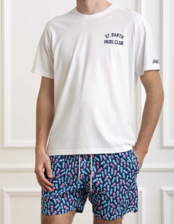 MC2 SAINT BARTH-T-SHIRT PADEL LOGO CLUB-MC2TSHM00100892F BIANCO