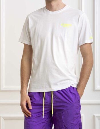 MC2 SAINT BARTH-T-SHIRT PADEL RACQUET-MC2TSHM00100894F BIANCO