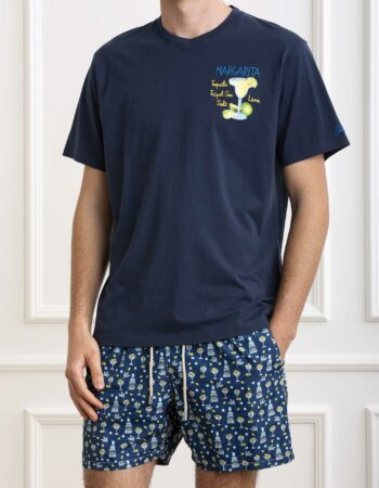 MC2 SAINT BARTH-T-SHIRT MARGARITA-MC2TSHM00103559F BLU