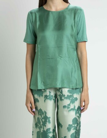MAX MARA-BLUSA FANTASIA-MXFAGUS VERDE
