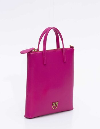 PINKO-MINI SHOPPER VITELLO SETA-PK102746A0F1 PINK