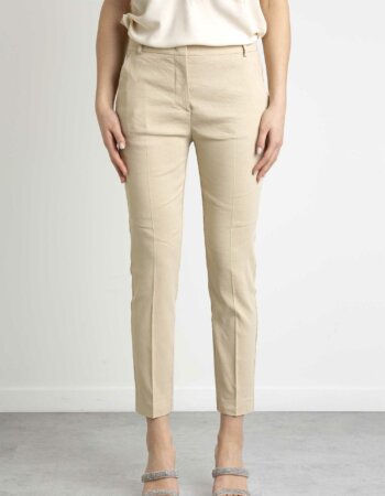 PINKO-PANTALONE LINO STRETCH-PKBELLOA0IM BEIJE