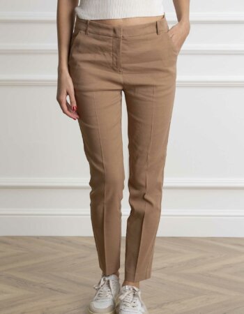 PINKO-PANTALONE LINO STRETCH-PKBELLOLINO BEIGE