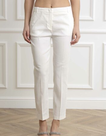 PINKO-PANTALONE LINO STRETCH-PKBELLOLINO SETA