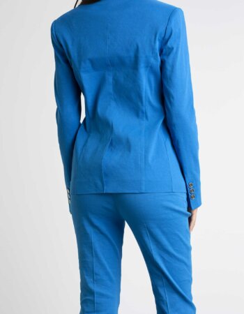 PINKO-GIACCA LINO STRETCH-PKEQUILIBRATO BLU