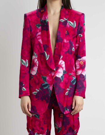 PINKO-GIACCA SATIN STAMP-PKESAGERATOP23 MULTI